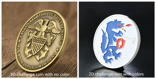 3D VS 2D Challenge Coins 3D VS 2D Challenge Coins