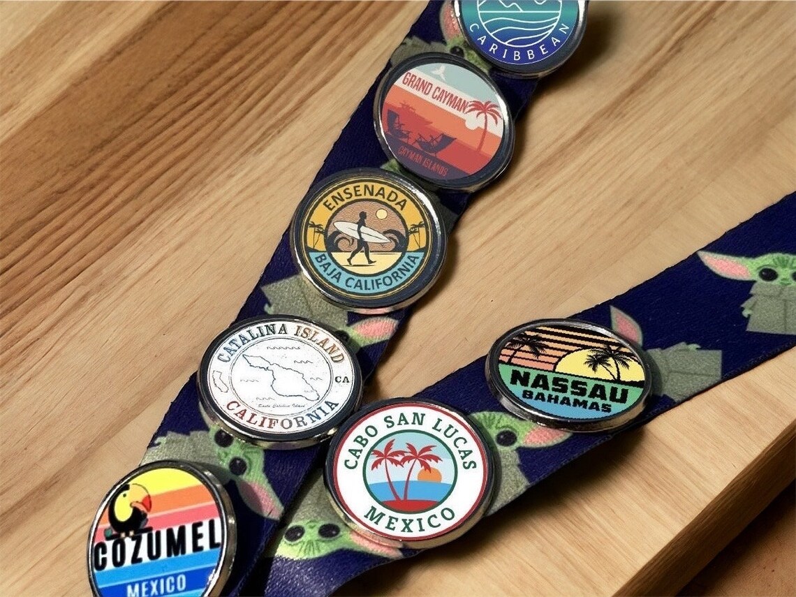 lapel pins on lanyards