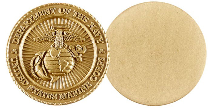 Single sided challenge coin